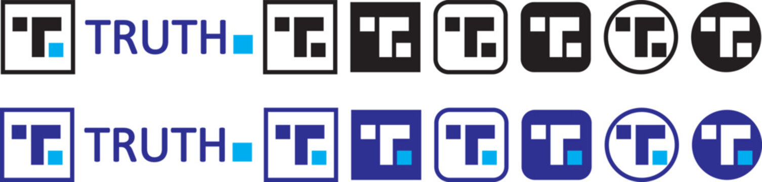 Truth Social App logo, Free Download Truth Logo. Truth Social app logo on smartphone with Follow the truth inscription. Truth social App logo icon svg. Truth Social logo collection, social media appli