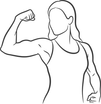 A woman demonstrating a pose that showcases her upper body strength and flexibility