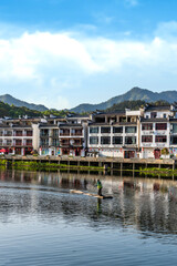 Fototapeta premium fishing village on the island