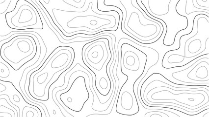 topography line map. Vector geographic contour map background.. Abstract topographic contours map background. Vintage outdoors style.Geographic abstract grid. EPS 10 vector illustration. © MSROKSANA