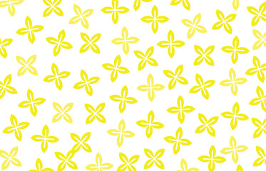 Design background yellow leaf abstract random repeat white