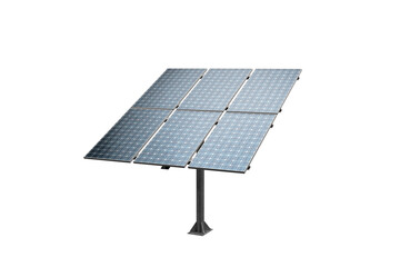 Photovoltaic Solar Panels on Stand, Clean Energy 3D Illustration