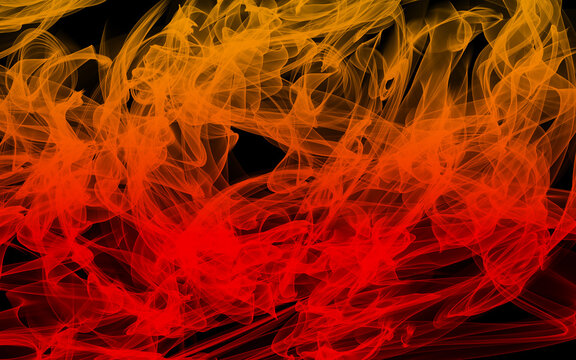 Mod&egrave;les de flammes sur fond noir.