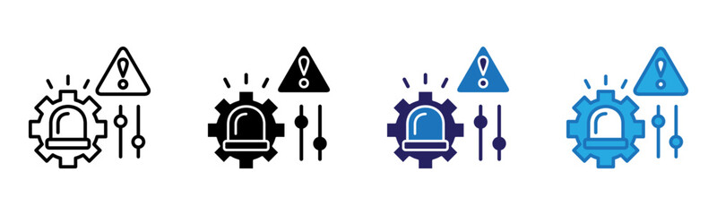 Incident Icon Multi Style Vector Illustration