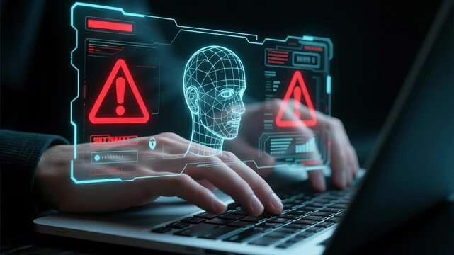 Deepfake ai technology misuse facial recognition fake news digital identity fraud risks password login security online protection, cyber threats and identity scams