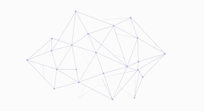Abstract Network Connection Background &ndash; Digital Data Technology Lines Illustration