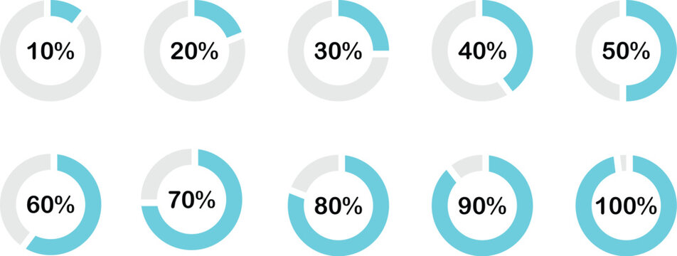 Precent flat color design concept