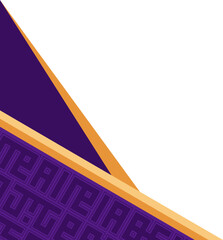 Islamic Corner Border with Geometric Pattern