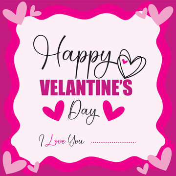 Happy Velantine day card Design, Print Design, Eps File