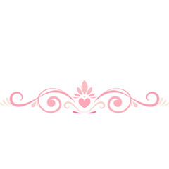 An abstract pink and violet floral background featuring vintage butterflies and ornate nature ornaments within a decorative vector frame design for a spring card illustration