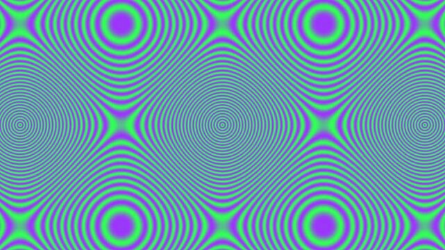 Abstract optical illusion VJ visuals. Seamless psychedelic vector wallpaper featuring an abstract colorful background of geometric swirls, fractal waves.