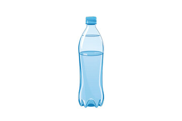 Naklejka premium Blue Water Bottle Illustration Design in transparent background PNG format