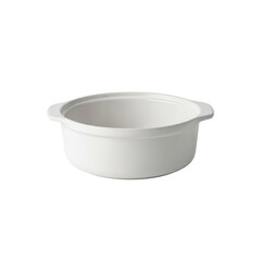 White ceramic pot with handles