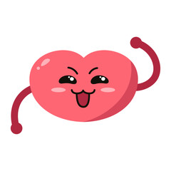 Obraz premium Cute Heart Character