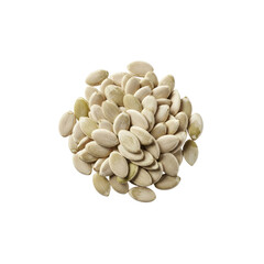 Pile of pumpkin seeds On Transparent Background