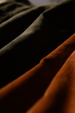 close up of fabric. garment textile.