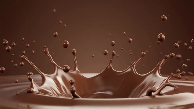 Abstract Chocolate Splash Sculpture