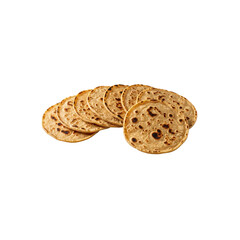 Stack of flatbreads On Transparent Background