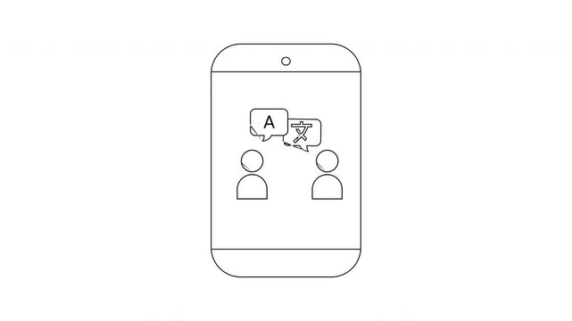 Smartphone Translation App Concept - Bridging Language Barriers with Technology.