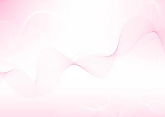 Obraz premium abstract gradient pink background with wave flowing line