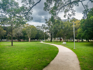 People enjoy outdoor leisure on Australia Day at Cahill Park, NSW, Australia, January 26, 2026