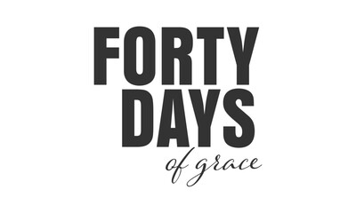 Lent Season Christian Quote Typography for print or use as poster, card, flyer or T Shirt