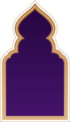 Elegant Islamic Window Arch Frame