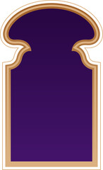 Elegant Islamic Window Arch Frame