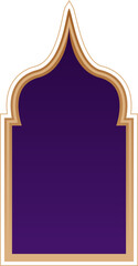 Elegant Islamic Window Arch Frame