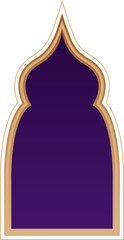 Elegant Islamic Window Arch Frame