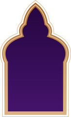 Elegant Islamic Window Arch Frame