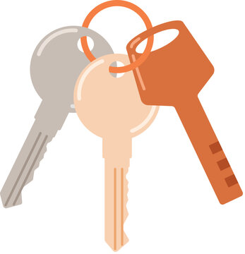 Three keys on a rings illustration