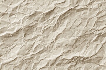 Wrinkled Paper Texture: Creased Beige Background for Artistic Effects and Distressed Designs, Vintage Paper, Aged Look, Crumpled Cardboard, Kraft Wrinkles, Rough Surface, Creative Background