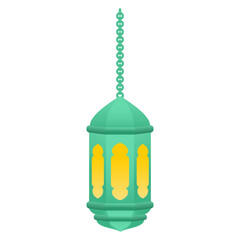 Islamic Hanging Lantern Illustration