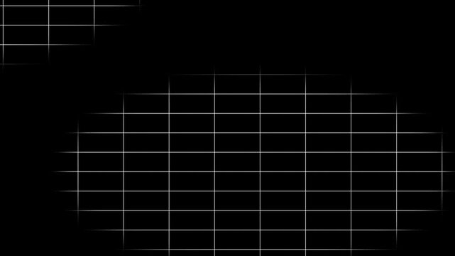 A futuristic grid pattern on abstract backgrounds with gradient background and network lines viewed from a straight-on perspective in a digital environment