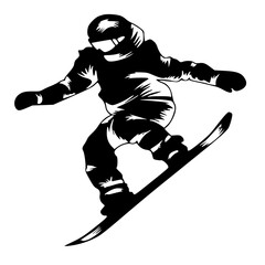 Fototapeta premium hockey player silhouette vector , vector illustration of a ski , silhouette of a ski 