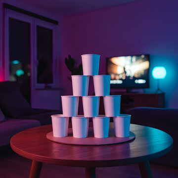 paper cups stack