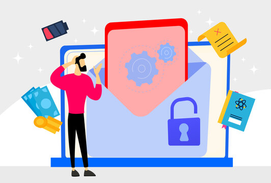 Pseudonymisation Concept Illustration Vector Style