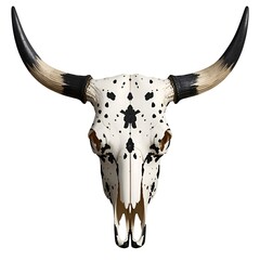 cow skull isolated on white