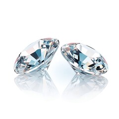 diamond on white background