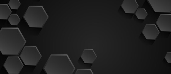 Abstract hexagon technology style geometric shape background, simple white background image.