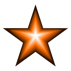 Obraz premium Golden christmas star golden shine magic shiny star celebration with light glowing star on transparent background