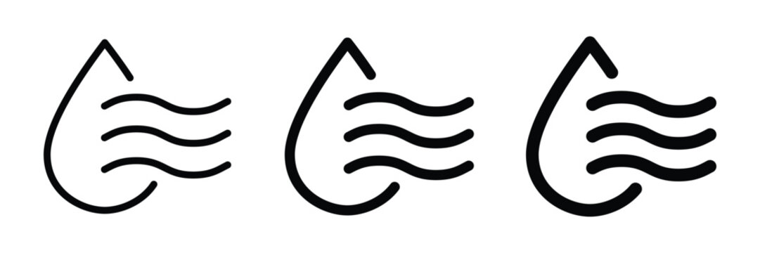 Quick dry icon. Evaporates icon. Wet dry use icon, Vector illustration
