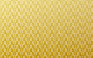 シームレスなゴールド和柄パターン。矢絣。