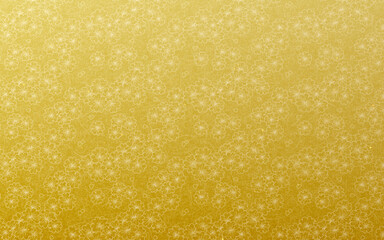 シームレスなゴールド和柄パターン。満開の桜。