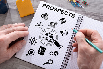 Prospects concept on a notepad