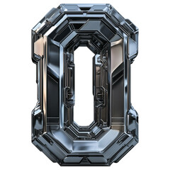 number  0 of digital hardware concept 