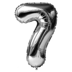 balloon silver number 7