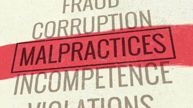 Malpractices 3D Scrolling Title Animation