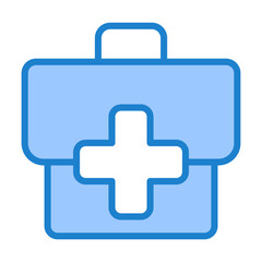 Obraz premium Emergency Kit Icon - Blue Style